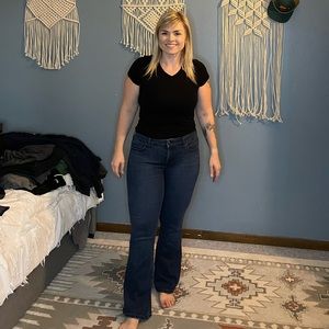 Revolve Level 99 Dahlia Flare Denim Jeans 0412